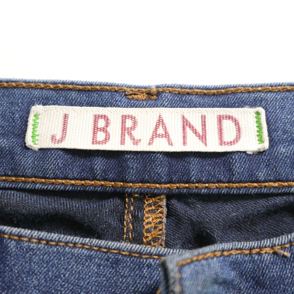J Brand Size 25 Skinny Jeans Stretch Denim Medium Wash Sable Blue - Picture 8 of 9